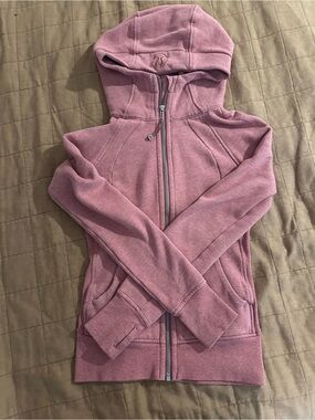 Lululemon Scuba Hoodie Full Zip Dusty Rose Pink Size 2 Zip Up Jacket
